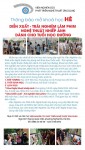 THÔNG BÁO MỞ KHÓA HỌC HÈ: DIỄN XUẤT - TRẢI NGHIỆM LÀM PHIM, NGHỆ THUẬT NHIẾP ẢNH DÀNH CHO TUỔI HỌC ĐƯỜNG